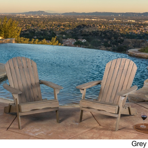 Christopher Knight Home 304621 Amenda Outdoor Acacia Wood Folding Adirondack Chairs with Cushions Gray and Khaki Set of 2 Christopher Knight Home 304621 Amenda Outdoor Acacia Wood Folding Adirondack Chairs with Cushions Gray and Khaki Set of 2