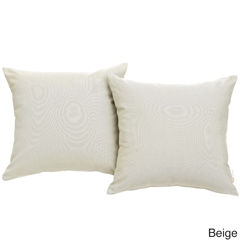 Bocabec Outdoor Patio Pillows (Set of 2) by Havenside Home - Beige