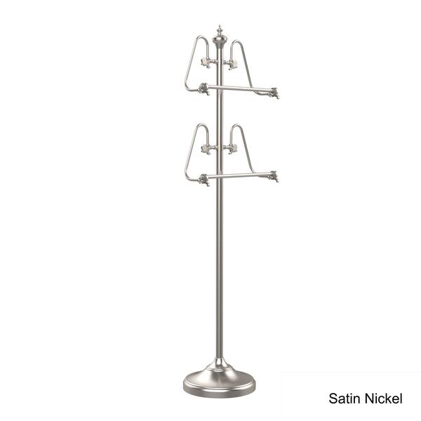 Allied Brass Foor Standing 49-in Towel Stand in Brushed Bronze Allied Brass Foor Standing 49-in Towel Stand in Brushed Bronze