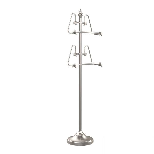 Allied Brass Foor Standing 49-in Towel Stand in Brushed Bronze Allied Brass Foor Standing 49-in Towel Stand in Brushed Bronze