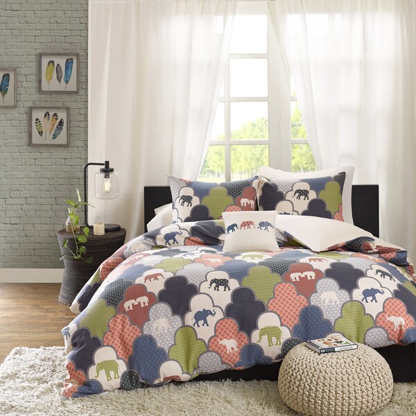 HipStyle Padma Multi Cotton Duvet Cover Set