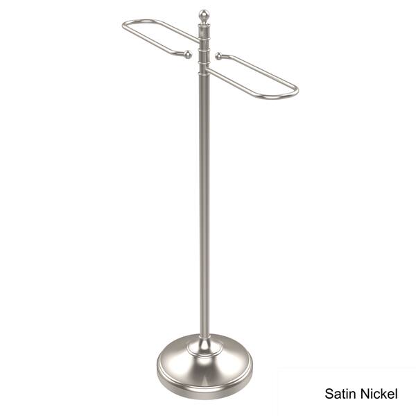 Allied Brass Traditional Free Standing Floor Bath Towel Valet in Antique Pewter Allied Brass Traditional Free Standing Floor Bath Towel Valet in Antique Pewter