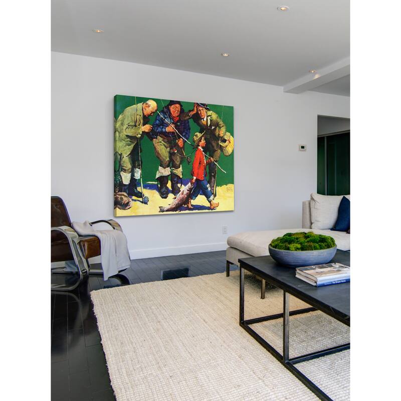 Marmont Hill 'The Best Fisherman' by Curtis Painting Print on Canvas - Multi-Color