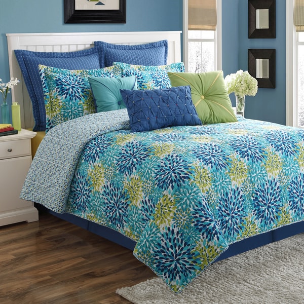 Fiesta Calypso Garden Cotton Quilt Set