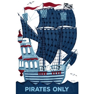 Marmont Hill 'Pirates Only' Curtis Print Canvas