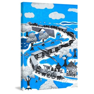 Marmont Hill 'Circus Train' Curtis Print Canvas