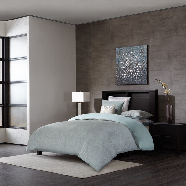 Metropolitan Home Laval Seafoam 3-piece Duvet Set
