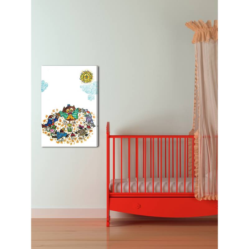 Marmont Hill 'Forest Friends' by Curtis Painting Print on Canvas - Multi-Color