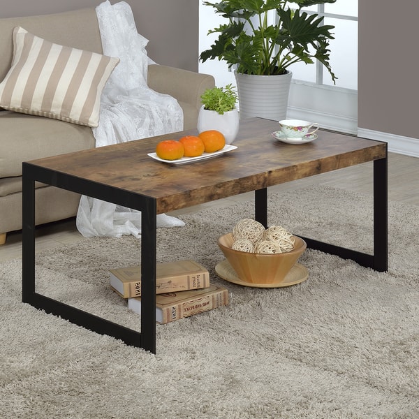 slide 2 of 2, Millenial Collection Industrial Finish Coffee table