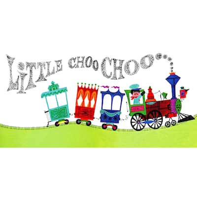 Marmont Hill 'Little Choo Choo' by Curtis Painting Print on Canvas - Multi-Color