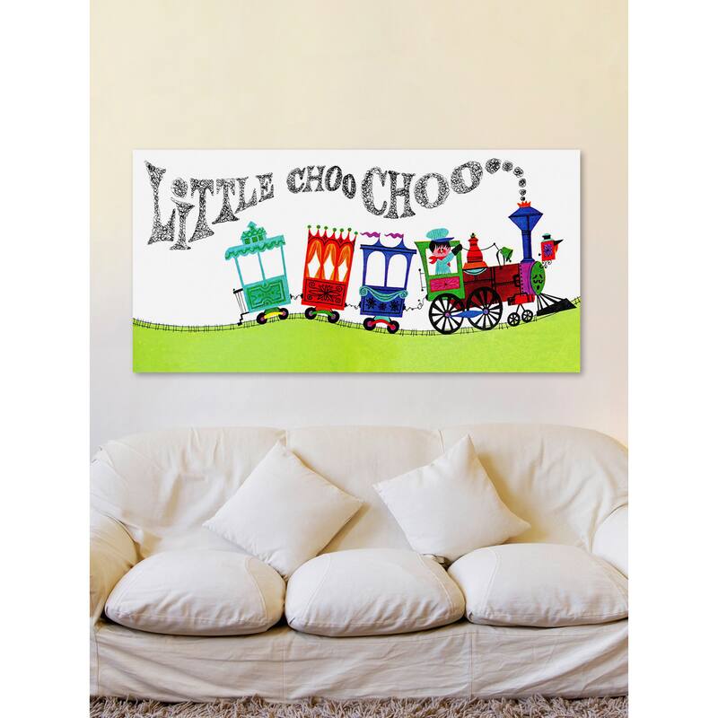 Marmont Hill 'Little Choo Choo' by Curtis Painting Print on Canvas - Multi-Color