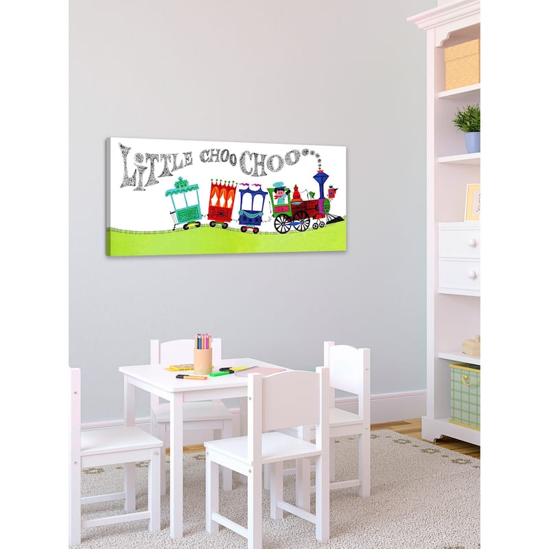 Marmont Hill 'Little Choo Choo' by Curtis Painting Print on Canvas - Multi-Color
