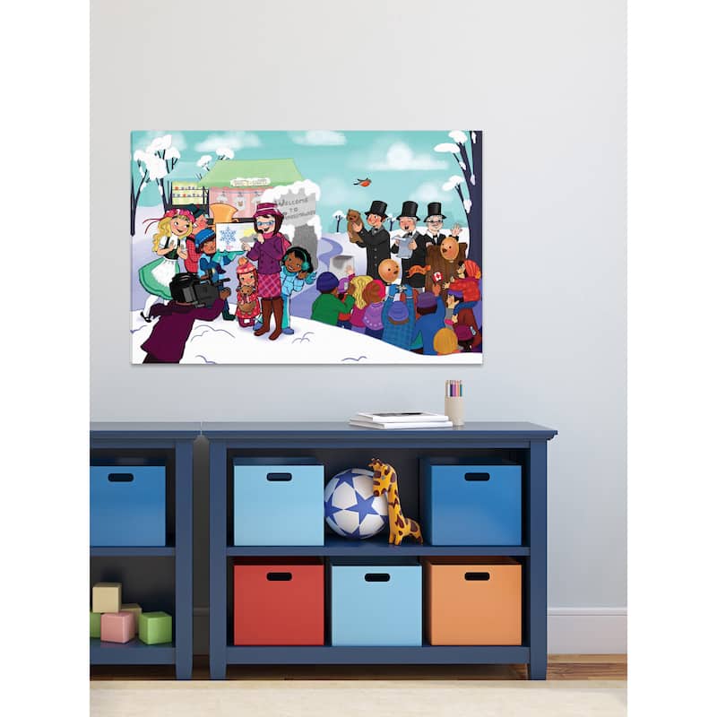 Marmont Hill 'Welcome To' by Curtis Painting Print on Canvas - Multi-Color