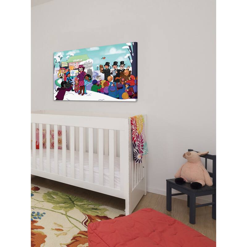 Marmont Hill 'Welcome To' by Curtis Painting Print on Canvas - Multi-Color