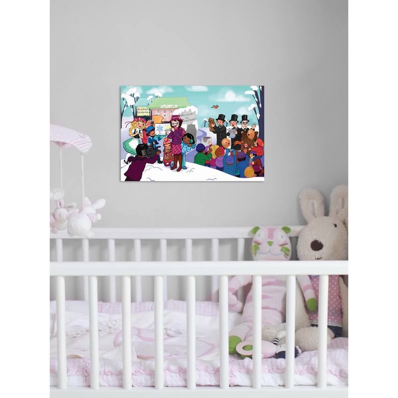 Marmont Hill 'Welcome To' by Curtis Painting Print on Canvas - Multi-Color