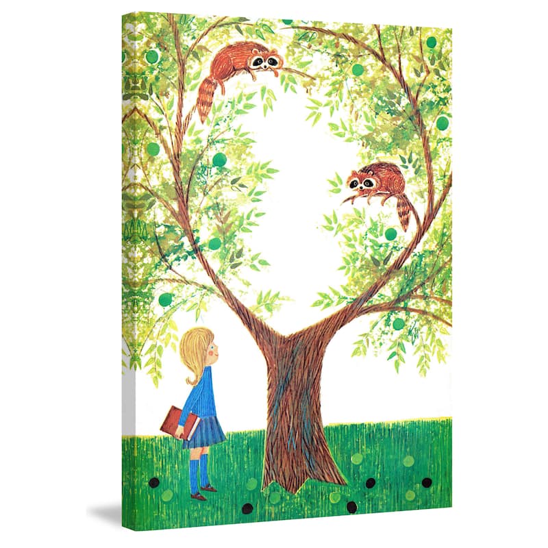 Marmont Hill 'Red Pandas' by Curtis Painting Print on Canvas - Multi-Color
