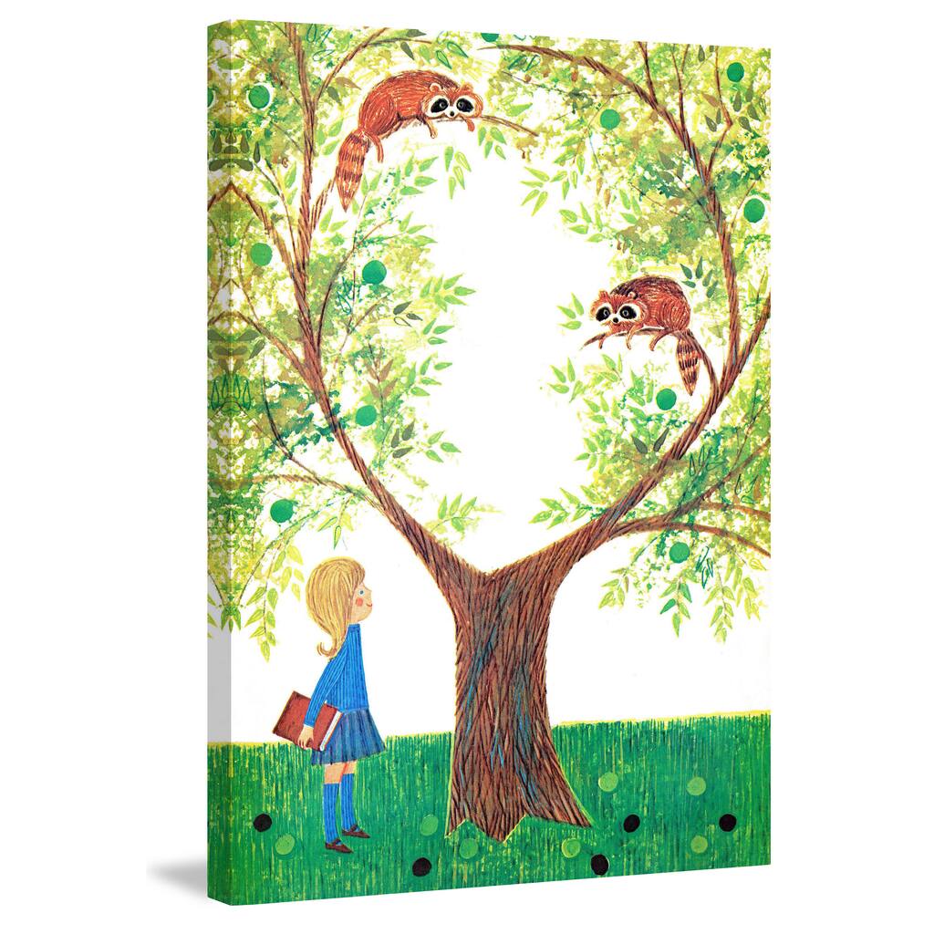 Marmont Hill 'Red Pandas' by Curtis Painting Print on Canvas - Multi-Color