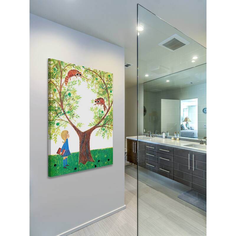 Marmont Hill 'Red Pandas' by Curtis Painting Print on Canvas - Multi-Color