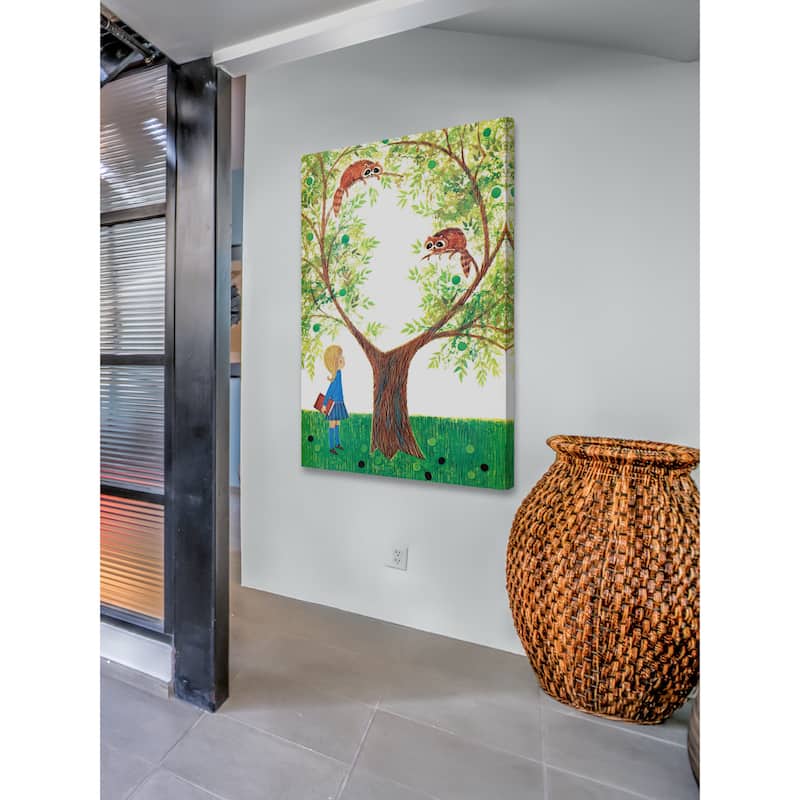 Marmont Hill 'Red Pandas' by Curtis Painting Print on Canvas - Multi-Color