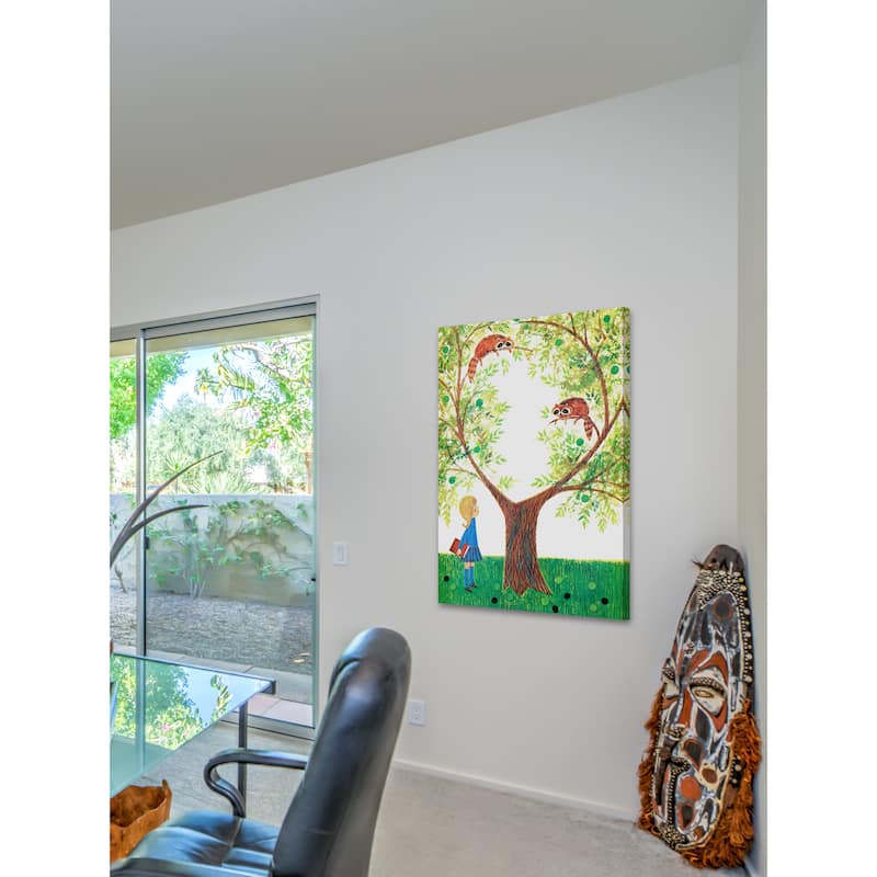 Marmont Hill 'Red Pandas' by Curtis Painting Print on Canvas - Multi-Color