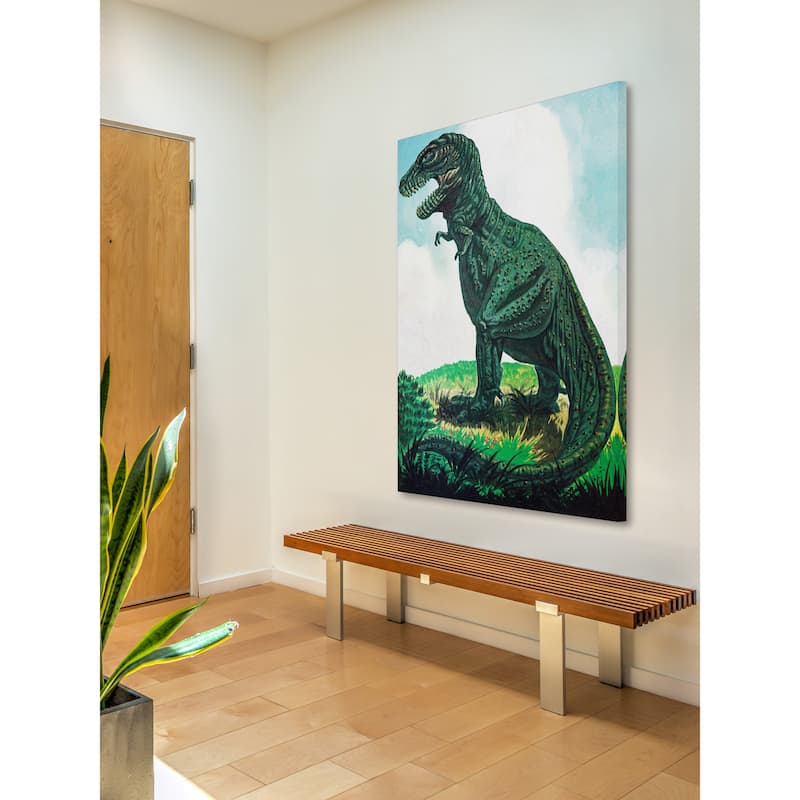 Marmont Hill 'Tyrannosaurus' by Curtis Painting Print on Canvas - Multi-Color