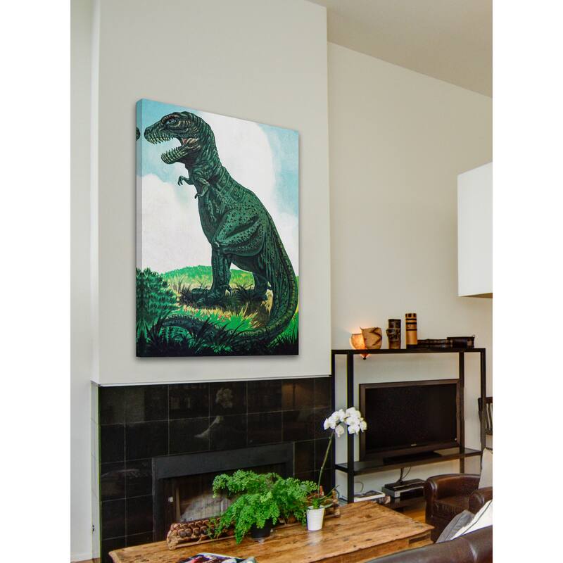 Marmont Hill 'Tyrannosaurus' by Curtis Painting Print on Canvas - Multi-Color