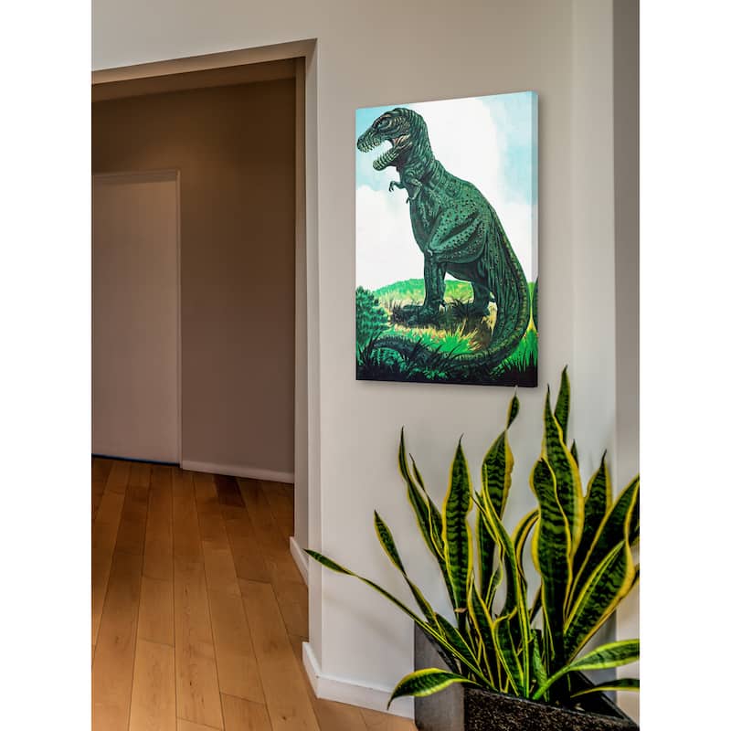 Marmont Hill 'Tyrannosaurus' by Curtis Painting Print on Canvas - Multi-Color