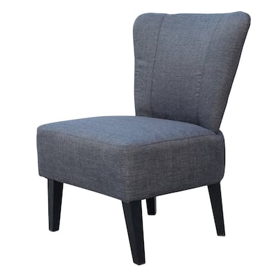 Charcoal Upholstered Accent Chair