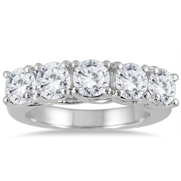 1 Carat 5 Stone Diamond Band Pictures