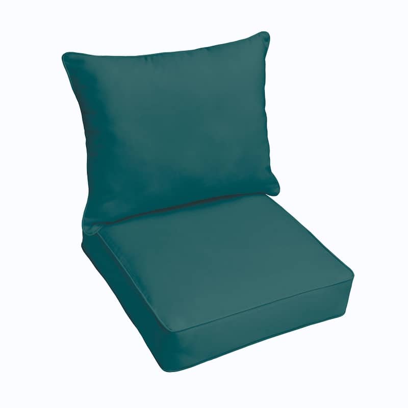 Sorra Home Sunbrella 2-piece Cushion and Pillow Indoor/Outdoor Set