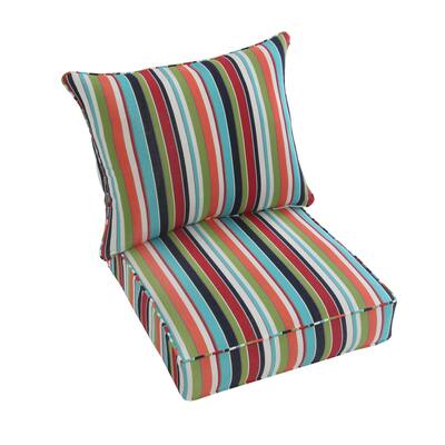 Sunbrella 2-piece Cushion and Pillow Indoor/Outdoor Set - 23 in w x 25 in d