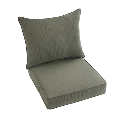 Sorra Home Sunbrella 2-piece Cushion and Pillow Indoor/Outdoor Set