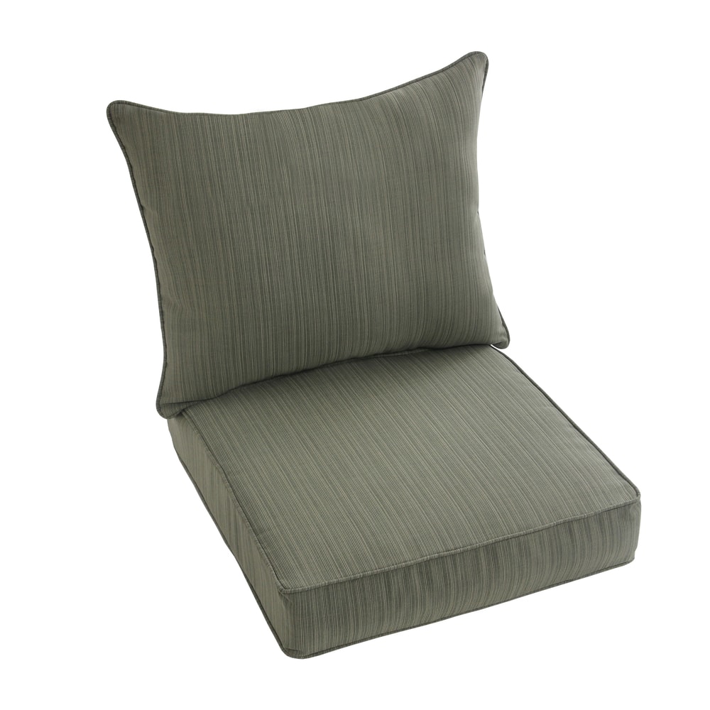Sorra Home Sunbrella 2-piece Cushion and Pillow Indoor/Outdoor Set