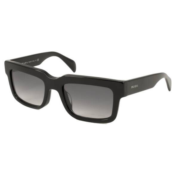 Prada PR01QSA Men's Rectangular Sunglasses in Black/ Grey (As Is Item