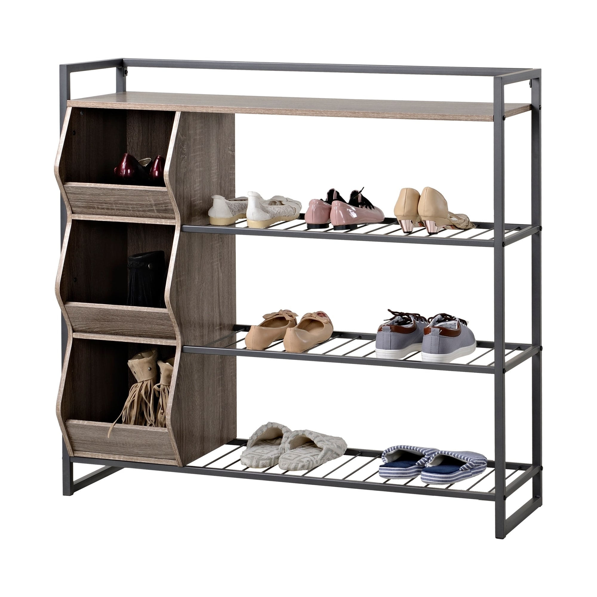 Shop Black Friday Deals On 4 Shelf Shoe Rack On Sale Overstock 11710550