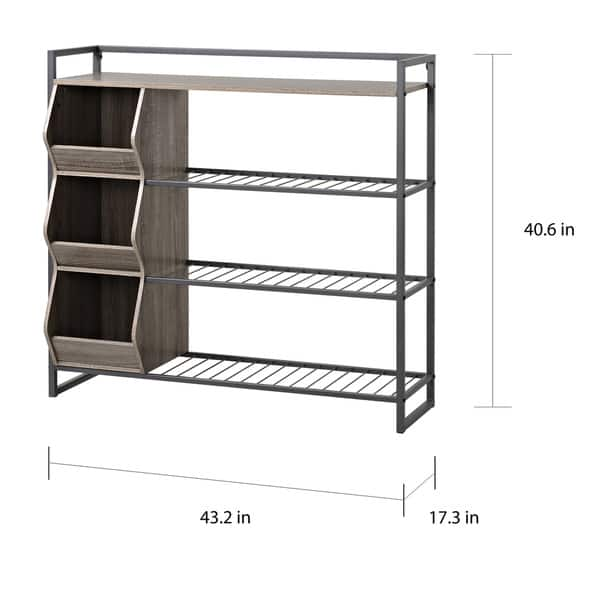 Shop Black Friday Deals On 4 Shelf Shoe Rack On Sale Overstock 11710550