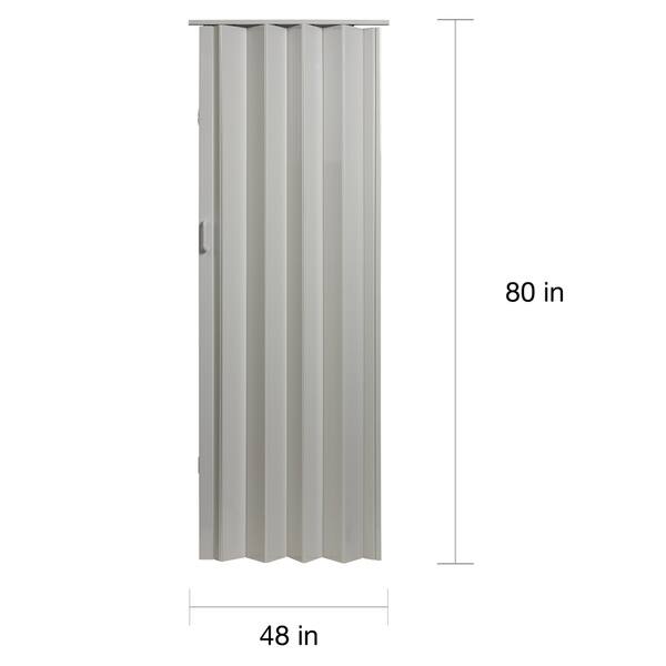 Shop 48 Inch X 80 Inch Folding Door In White Free Shipping Today