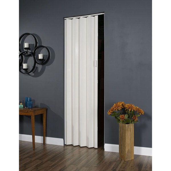 32 Inch x 96 Inch Folding Door in White - Overstock - 11710586