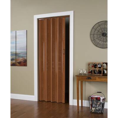 32 Inch x 80 Inch Folding Door in Pecan Brown