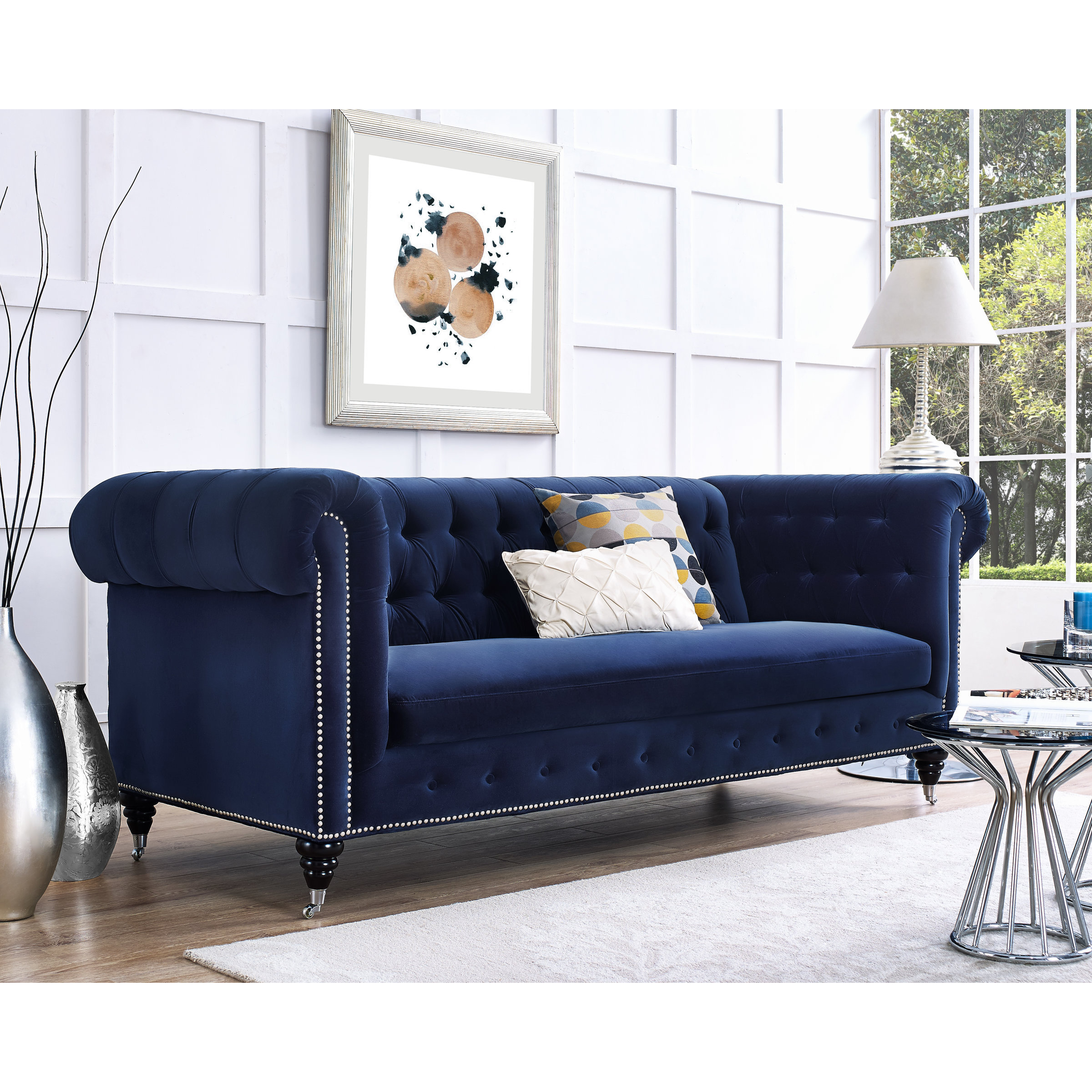 blue tufted couch – parkfriends.info