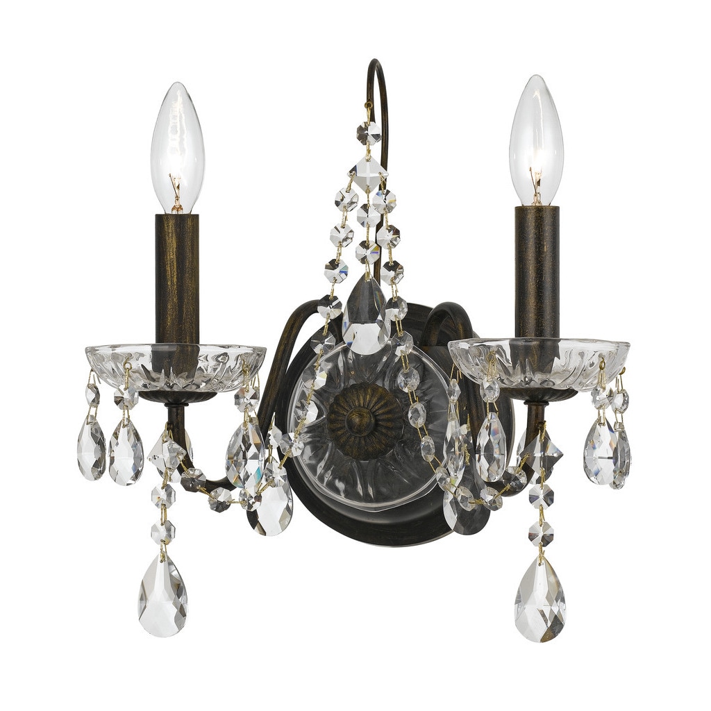 Transitional 2-light English Bronze Wall Sconce