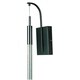 preview thumbnail 1 of 1, Scepter 1-light LED Black Chrome Wall Sconce
