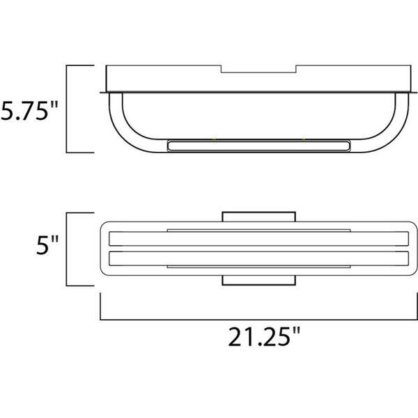 LED Wall Sconce with 2 Lights