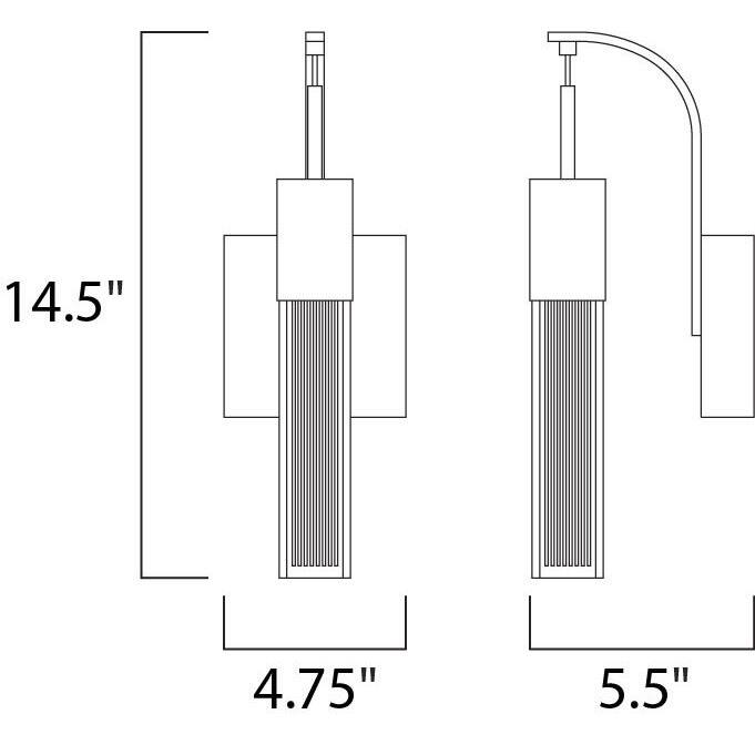 Fizz III 1-light LED Bronze Wall Sconce