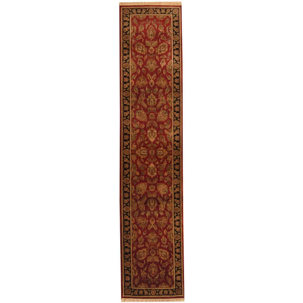 Handmade One-of-a-Kind Kashan Wool Runner (India) - 2'7 x 12'2