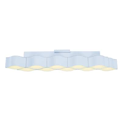 Billow 10-light LED Matte White Wall Sconce