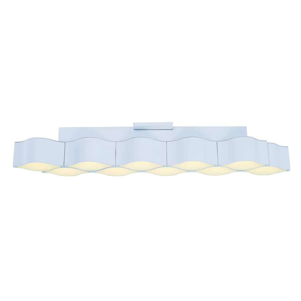 Billow 10-light LED Matte White Wall Sconce