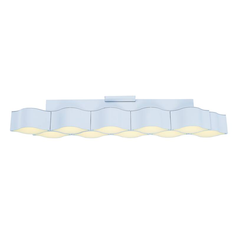 Billow 10-light LED Matte White Wall Sconce