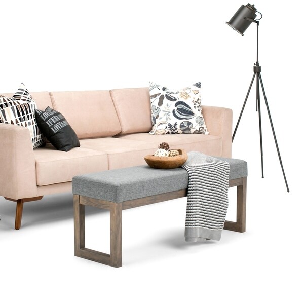 Shop WYNDENHALL Madison 44 inch Wide Contemporary Ottoman ...