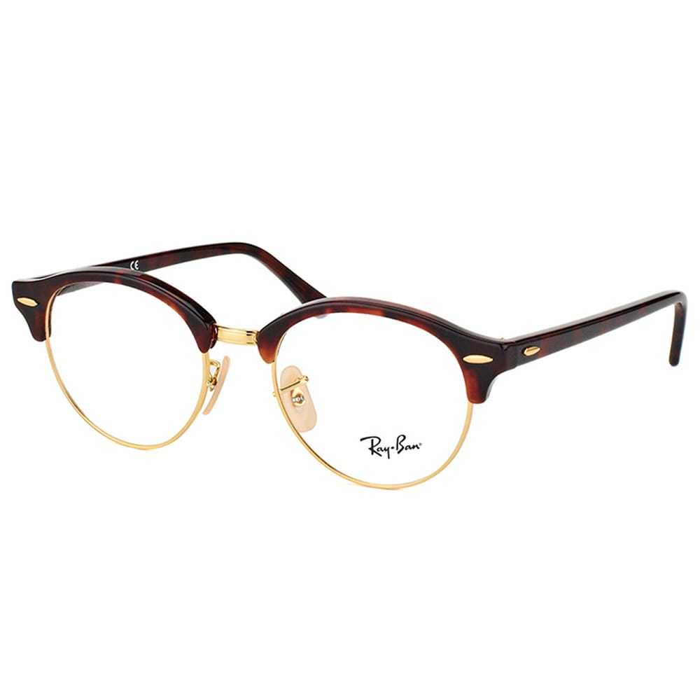 Shop For Ray Ban Rx 4246v 2372 Clubround Red Havana And Gold Plastic Clubmaster 49mm Eyeglasses Get Free Shipping On Everything At Overstock Your Online Accessories Outlet Store Get 5 In Rewards With Club O